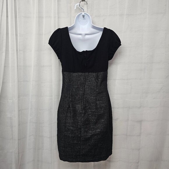 Vintage Iz Byer Dress Y2K Black Denim Retro Bodycon 11 - Picture 7 of 14